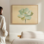 Whisper of Sage – green botanical canvas wall art print by Aspire Prints