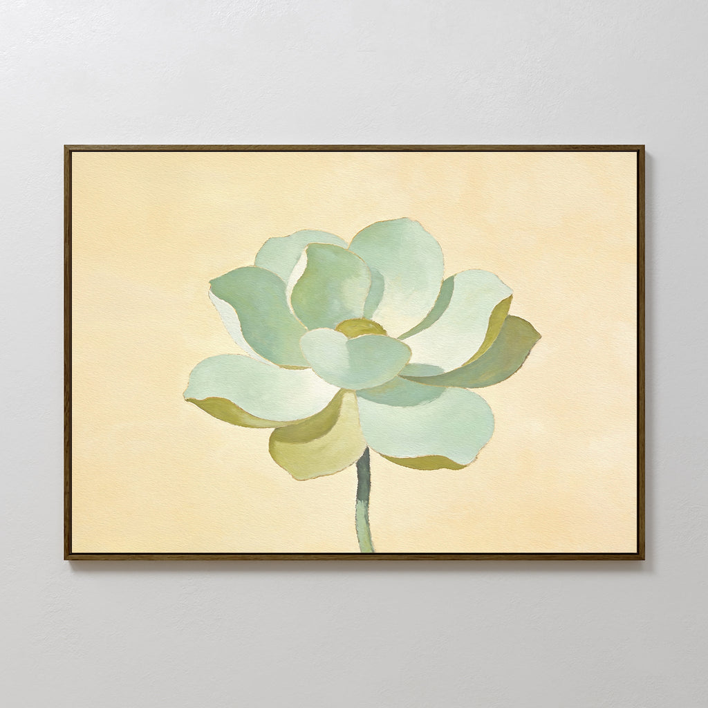 Whisper of Sage – green botanical canvas wall art print by Aspire Prints