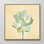 Whispers in Sage – green botanical canvas wall art print by Aspire Prints