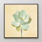 Whispers in Sage – green botanical canvas wall art print by Aspire Prints