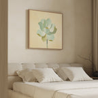 Whispers in Sage – green botanical canvas wall art print by Aspire Prints
