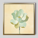 Whispers in Sage – green botanical canvas wall art print by Aspire Prints