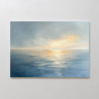 Whispers of the Tideline Canvas Print – blue coastal canvas wall art print by Aspire Prints