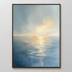 Whispers of the Tide Canvas Print – blue coastal canvas wall art print by Aspire Prints