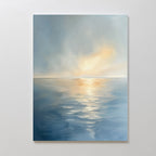 Whispers of the Tide Canvas Print – blue coastal canvas wall art print by Aspire Prints