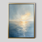 Whispers of the Tide Canvas Print – blue coastal canvas wall art print by Aspire Prints