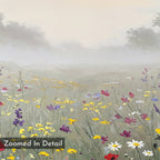 Whispers Through the Wildflowers Canvas Print – green botanical canvas wall art print by Aspire Prints