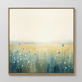 Wildflower Hush – blue botanical canvas wall art print by Aspire Prints