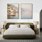 Whispers of the Amalfi – Set of 2 Canvas Prints set of 2 – multicolour vintage canvas wall art by Aspire Prints