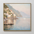 Whispers of the Amalfi Coast – multicolour vintage canvas wall art print by Aspire Prints