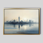 Skyline Whisper at First Light – blue landscape canvas wall art print by Aspire Prints