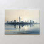 Skyline Whisper at First Light – blue landscape canvas wall art print by Aspire Prints