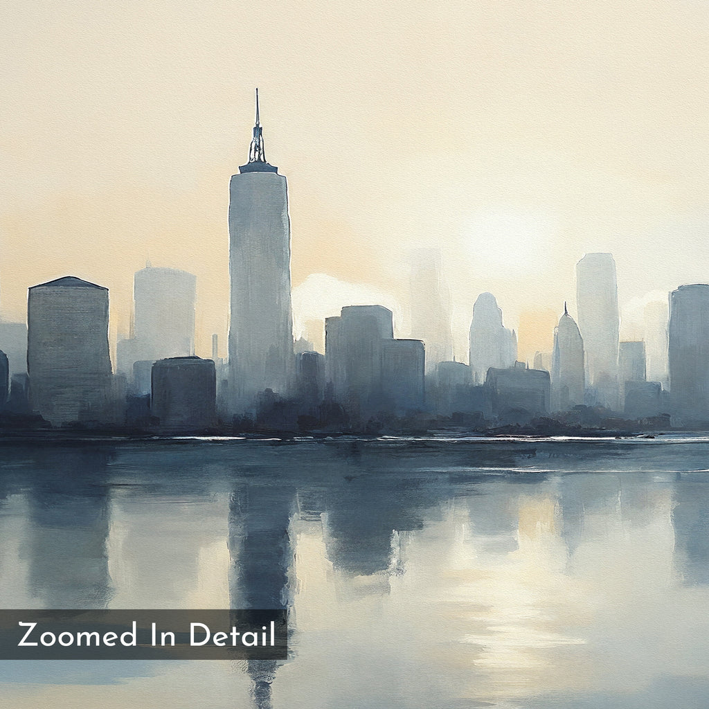 Skyline Whisper at First Light – blue landscape canvas wall art print by Aspire Prints