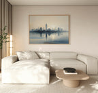 Skyline Whisper at First Light – blue landscape canvas wall art print by Aspire Prints