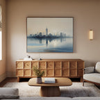 Skyline Whisper at First Light – blue landscape canvas wall art print by Aspire Prints