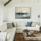 Skyline Whisper at First Light – blue landscape canvas wall art print by Aspire Prints