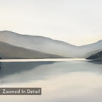 Whispering Reflections – neutral-toned landscape canvas wall art print by Aspire Prints