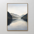 Whispering Reflections – neutral-toned landscape canvas wall art print by Aspire Prints