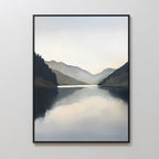 Whispering Reflections – neutral-toned landscape canvas wall art print by Aspire Prints