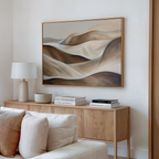 Whispers of the Dunes – earthy brown landscape canvas wall art print by Aspire Prints