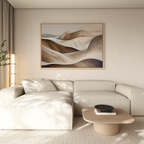 Whispers of the Dunes – earthy brown landscape canvas wall art print by Aspire Prints