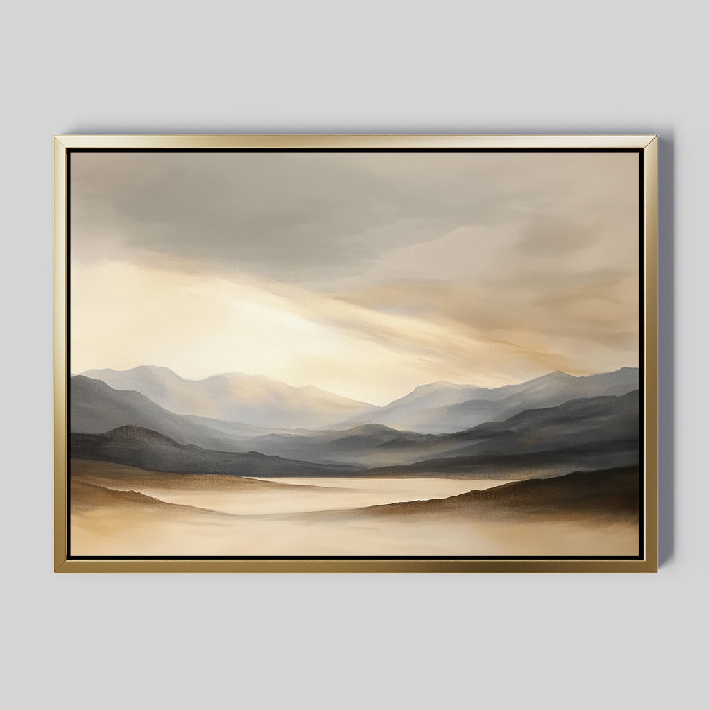 Whispers of the Highlands – earthy brown landscape canvas wall art print by Aspire Prints