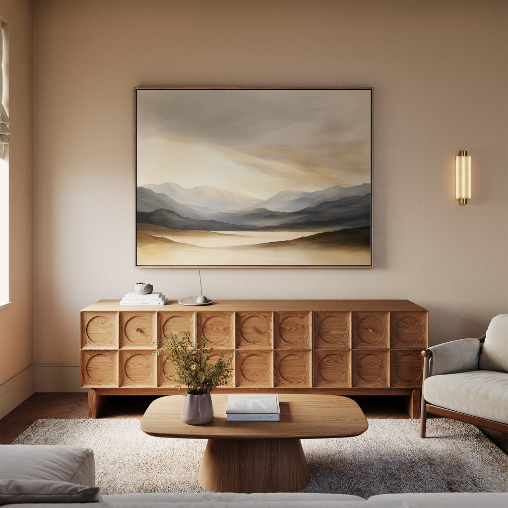 Whispers of the Highlands – earthy brown landscape canvas wall art print by Aspire Prints