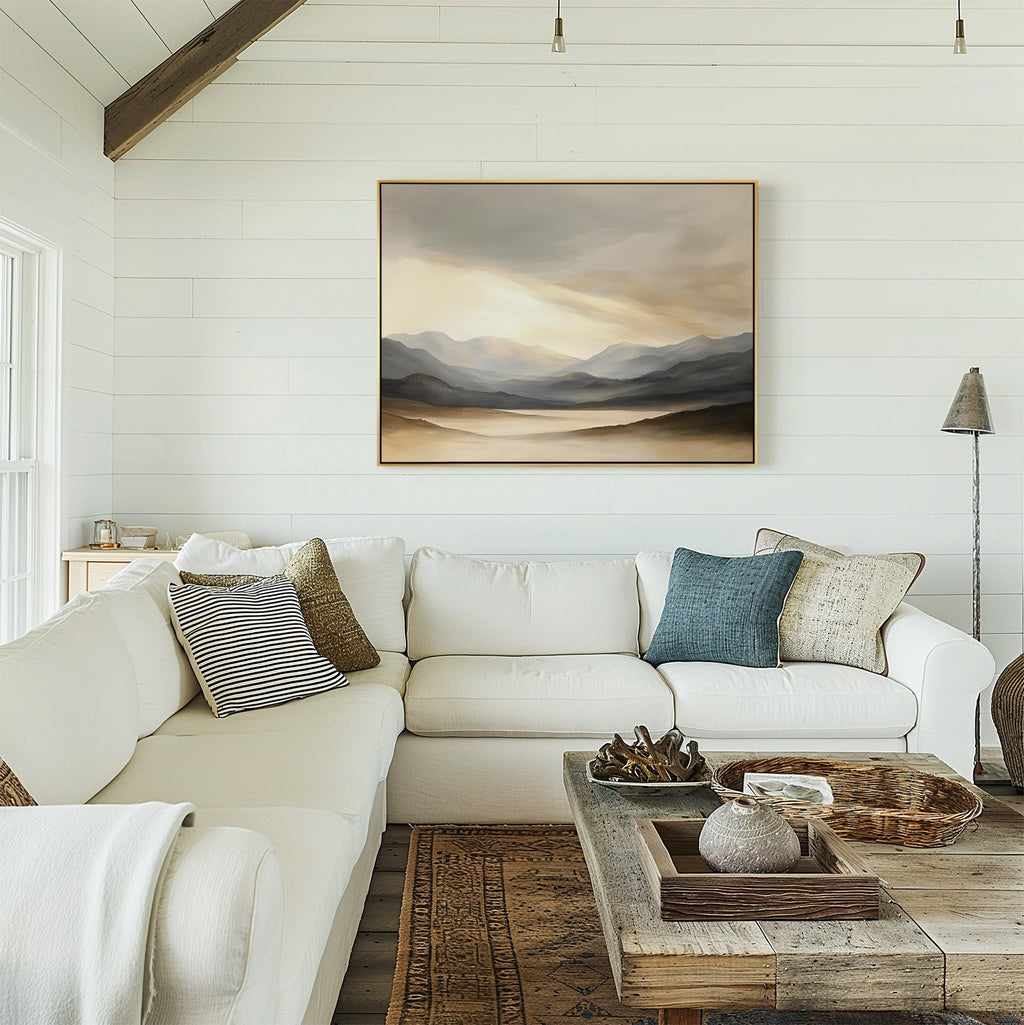 Whispers of the Highlands – earthy brown landscape canvas wall art print by Aspire Prints