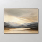 Whispers of the Highlands – earthy brown landscape canvas wall art print by Aspire Prints
