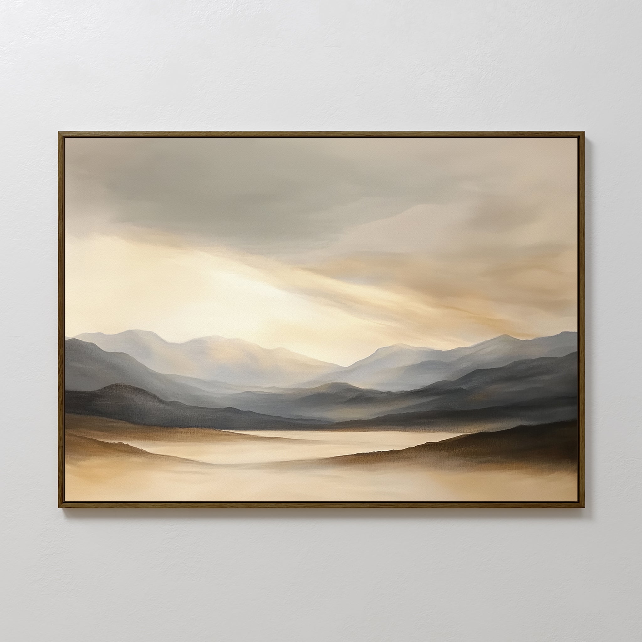 Whispers of the Highlands – earthy brown landscape canvas wall art print by Aspire Prints