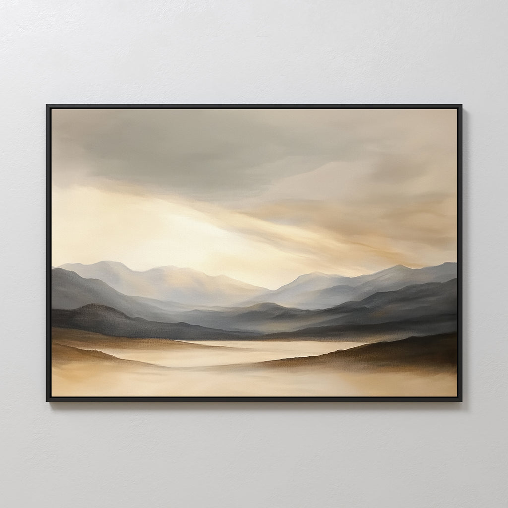 Whispers of the Highlands – earthy brown landscape canvas wall art print by Aspire Prints