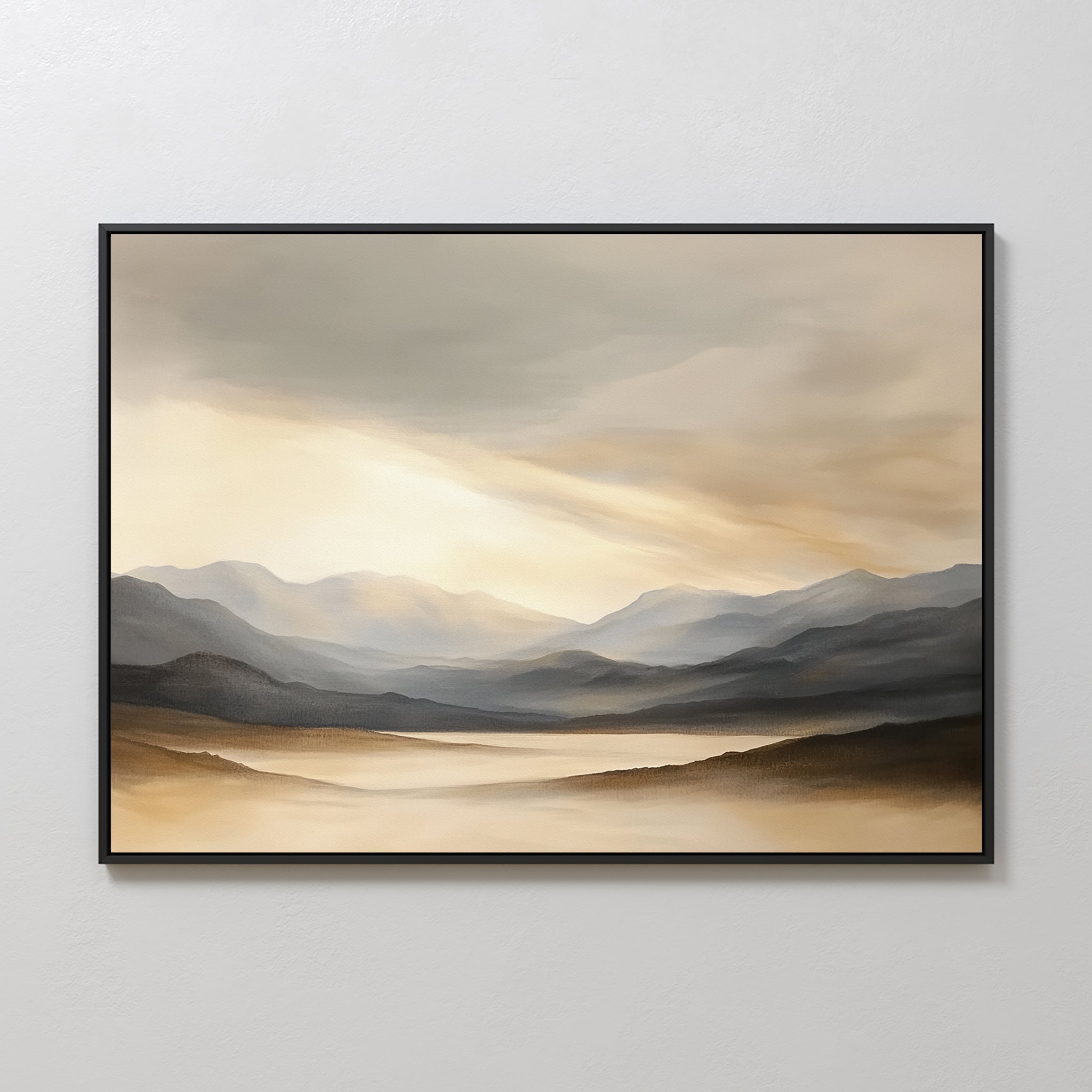 Whispers of the Highlands – earthy brown landscape canvas wall art print by Aspire Prints