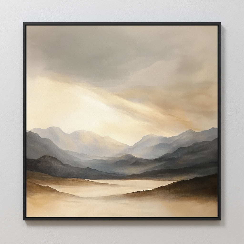 Whispers of the Highlands – earthy brown landscape canvas wall art print by Aspire Prints