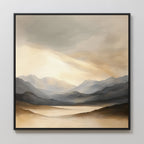Whispers of the Highlands – earthy brown landscape canvas wall art print by Aspire Prints