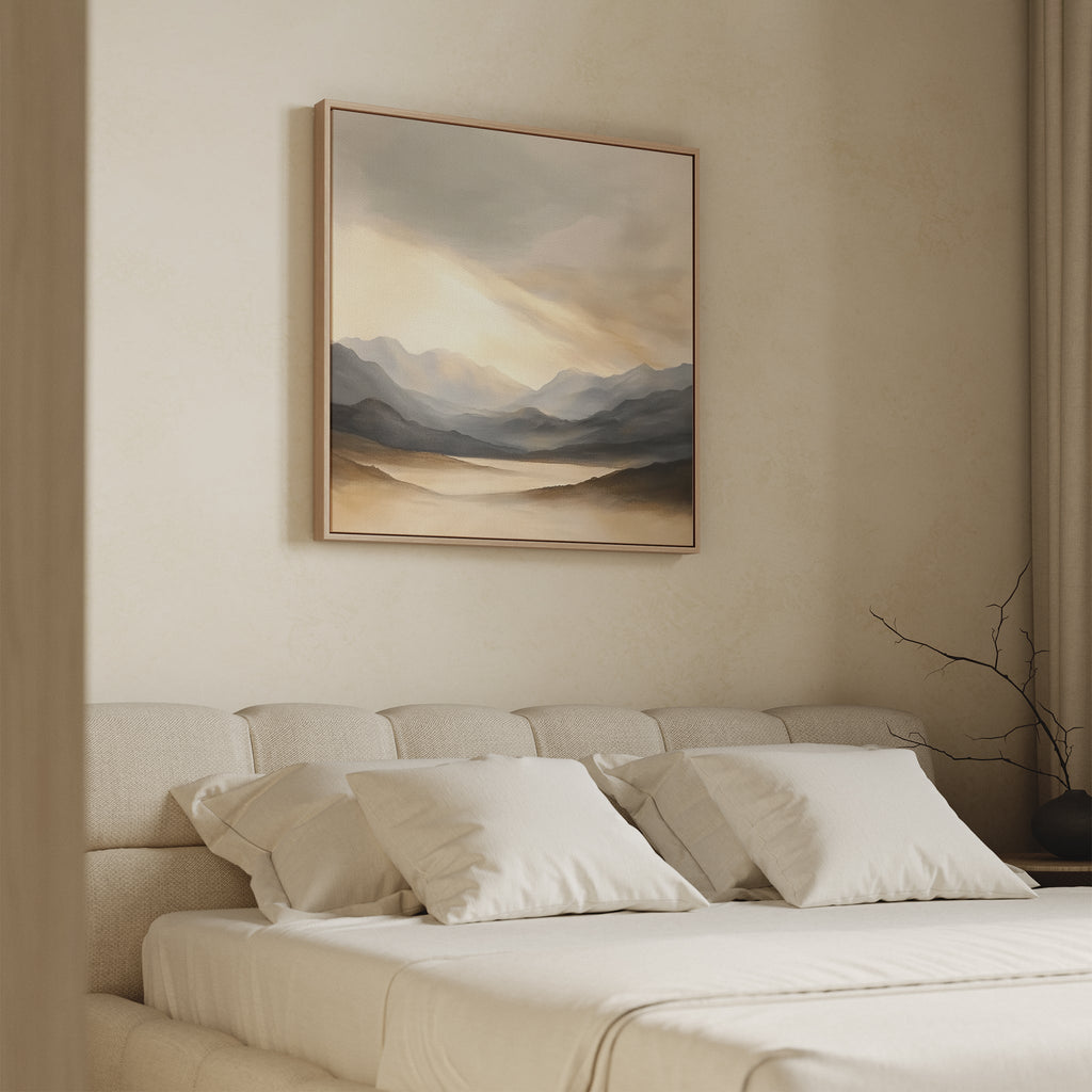 Whispers of the Highlands – earthy brown landscape canvas wall art print by Aspire Prints