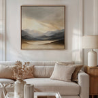Whispers of the Highlands – earthy brown landscape canvas wall art print by Aspire Prints