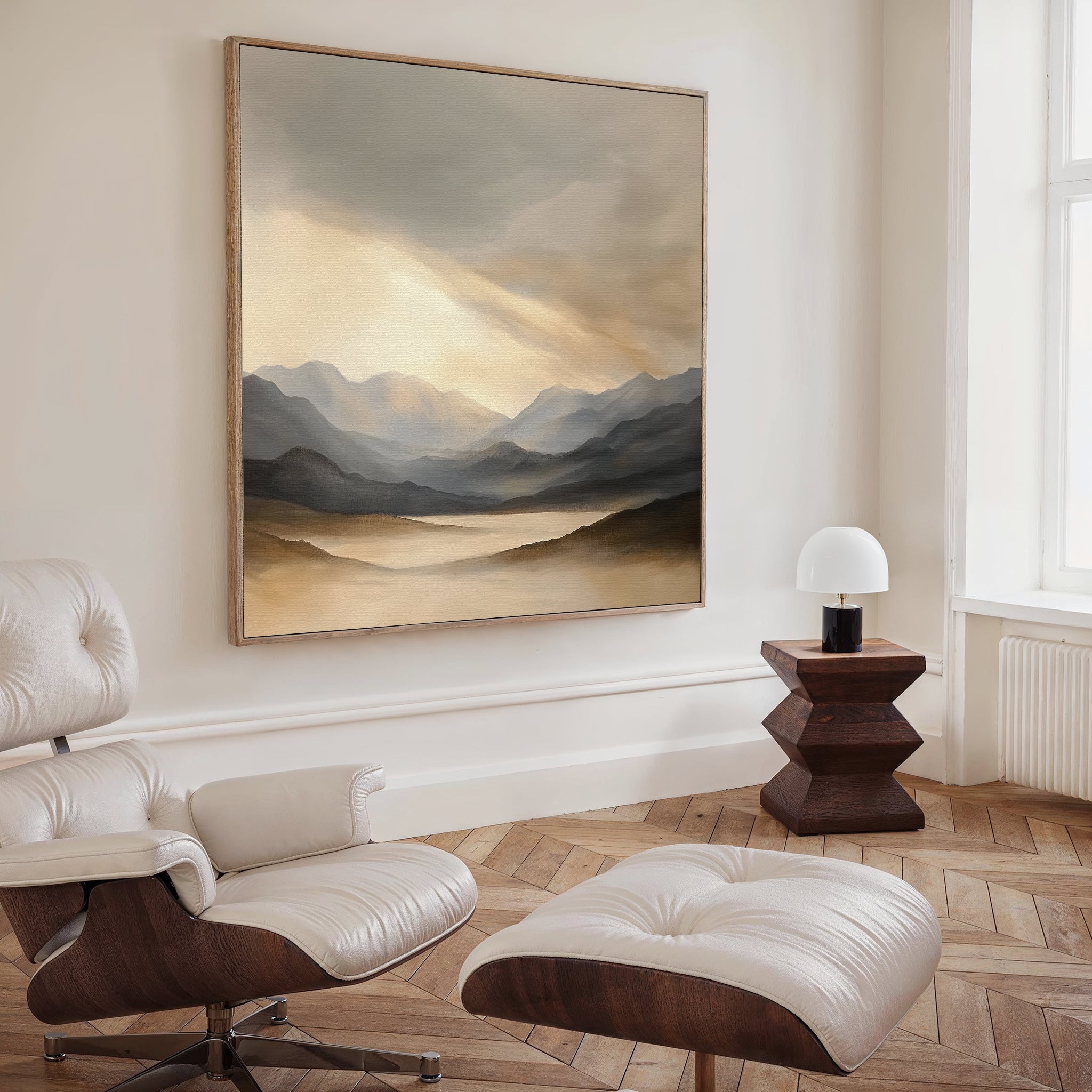 Whispers of the Highlands – earthy brown landscape canvas wall art print by Aspire Prints