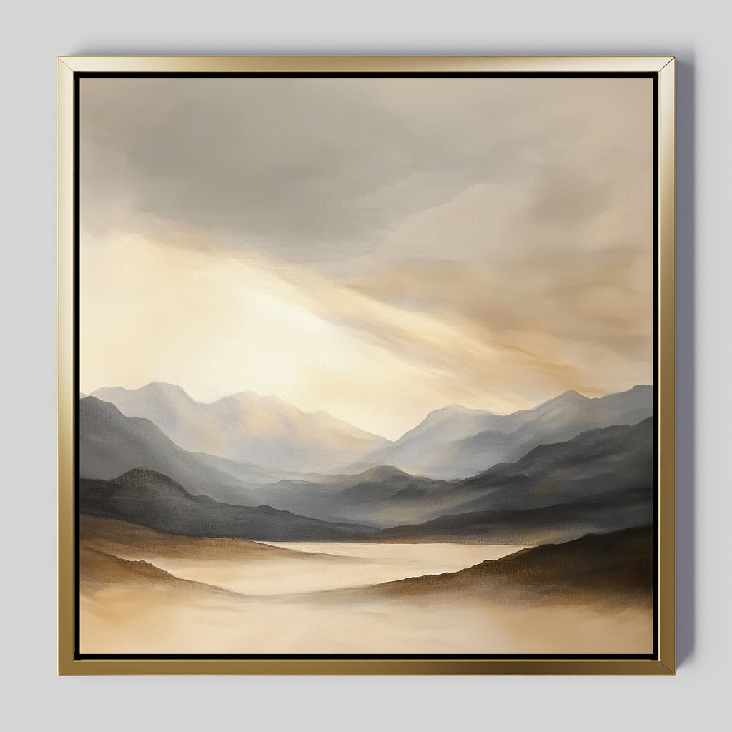 Whispers of the Highlands – earthy brown landscape canvas wall art print by Aspire Prints