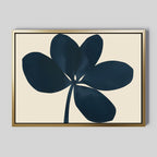 Ink & Ivory Botanical Hush – blue botanical canvas wall art print by Aspire Prints