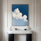 Whispers in the Sky – neutral-toned cloud canvas wall art print by Aspire Prints