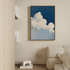 Whispers in the Sky – neutral-toned cloud canvas wall art print by Aspire Prints