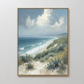 Whispers of the Tide Canvas Print – blue vintage canvas wall art print by Aspire Prints