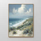 Whispers of the Tide Canvas Print – blue vintage canvas wall art print by Aspire Prints