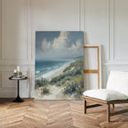 Whispers of the Tide Canvas Print – blue vintage canvas wall art print by Aspire Prints