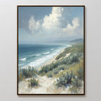 Whispers of the Tide Canvas Print – blue vintage canvas wall art print by Aspire Prints