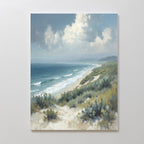 Whispers of the Tide Canvas Print – blue vintage canvas wall art print by Aspire Prints