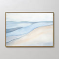 Whispering Tides Canvas Print – blue landscape canvas wall art print by Aspire Prints