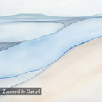 Whispering Tides Canvas Print – blue landscape canvas wall art print by Aspire Prints