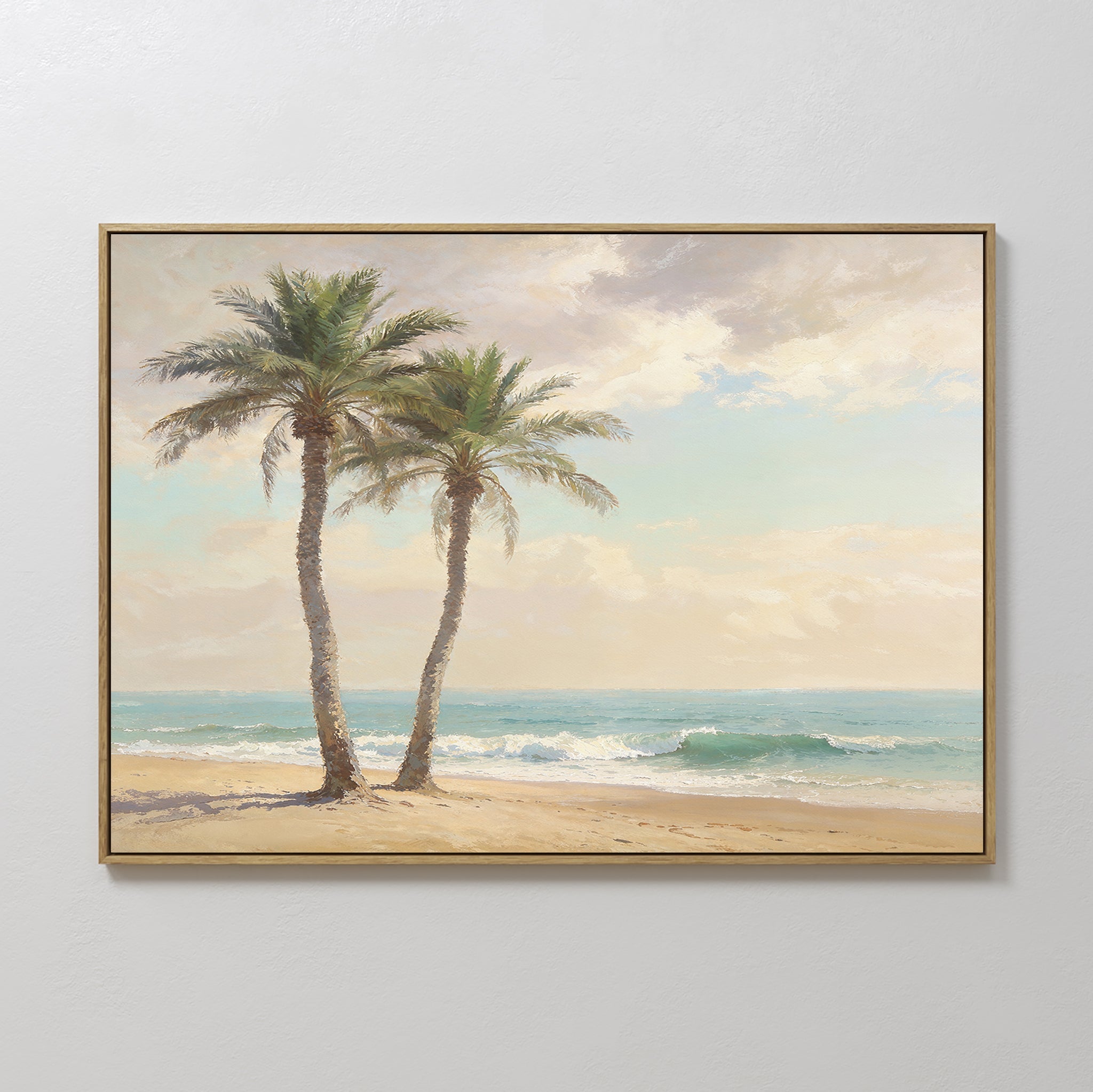 Whispers of the Tideline – multicolour vintage canvas wall art print by Aspire Prints