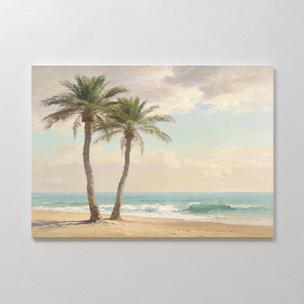 Whispers of the Tideline – multicolour vintage canvas wall art print by Aspire Prints
